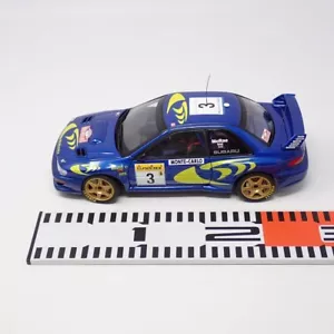 1/18 AUTOart Subaru Impreza WRC 1997 Monte Carlo Rally #3 Blue No Box From Japan - Picture 1 of 8