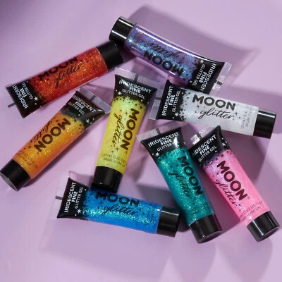 Iridescent Fine Face Body Moon Glitter Gel Festival Art Makeup Cosmetic Lips Eye - Image 1 of 4