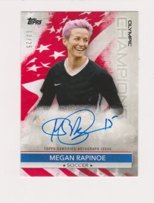 Megan Rapinoe 2020 Topps USA Olympic Champions On Card Auto 13/25 - Image 1 of 2