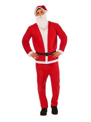 Traje de Papá Noel Disfraz Talla Única Navidad Vestir Fiesta Hogar Vestido Elegante Foto 1 de 4