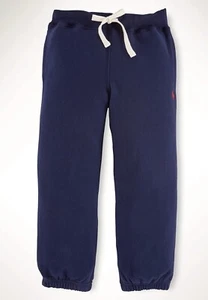 NWT, Boys Ralph Lauren Blue Fleece Jogger Pants. Size 6 - Picture 1 of 1