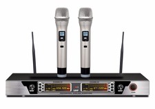 Guarda 200-Channel Dual Professional Wireless Microphone System 240 ft range max