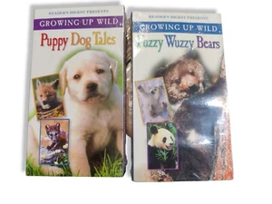 Growing Up Wild Fuzzy Wuzzy Bears Puppy Dog Tales VHS Reader's Digest Brand New - Imagen 1 de 2