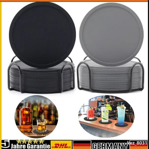 Untersetzer Gläser, Untersetzer Silikon Rund 12er Set, Glas Untersetzer Modern - Bild 1 von 14