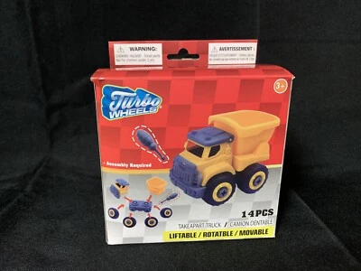 NEW Turbo Wheels Take Apart Truck 14 pcs Liftable Rotatable Movable New in Box - Image 1 of 4
