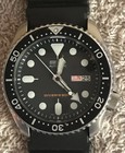 (Near Mint) Seiko Prospex Men's Black Watch - SKX007, 7S26-0020, Black boy