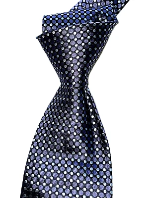 $250 NUEVO CON ETIQUETAS TOM FORD Púrpura con Puntos Blancos Entrelazados 3.75" Tejido Seda Corbata Cuello Foto 1 de 4