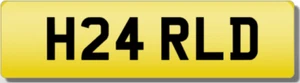 Harrold Harold H24 RLD privates GESCHÄTZTES Nummernschild - Bild 1 von 1