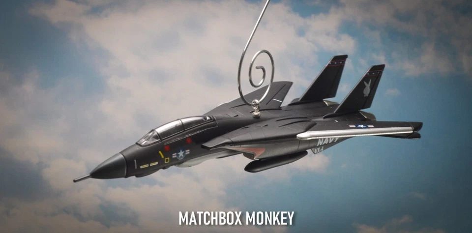 F-14A Tomcat VX-4 Black Bunny US Navy Jet Custom Christmas Tree Ornament Adorno - Image 1 of 4