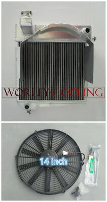 Aluminum radiator+Fan for Austin Healey Sprite Bugeye MG Midget 948-1098 Manual - Imagen 1 de 4