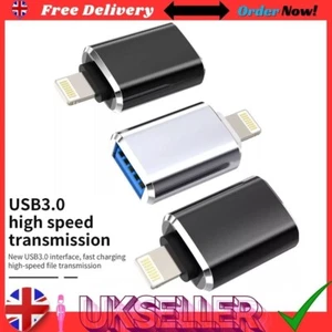 Für iPhone OTG Adapter IOS 8 Pin auf USB 3.0 Buchse Connector iPad Max Pro Plus - Bild 1 von 11