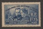 France 1938 #B76 Pierre & Marie Curie - Used