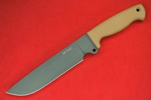 Busse Combat HOG Basic 8 CG .36"  Flat Ground Forest Green INFI, Tan Resiprene C - Picture 1 of 12