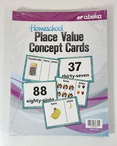 Abeka Homeschool Place Value Concept Cards NEW - Imagen 1 de 3