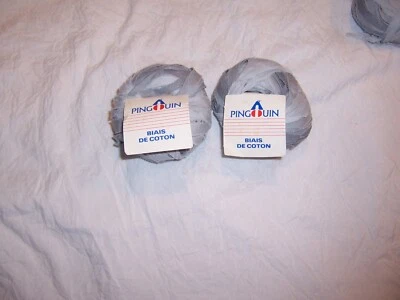 Lote de 2 Hilos de Algodón Pinguin - Floresca 100% Mercerizado o Biais De Algodón Foto 1 de 4