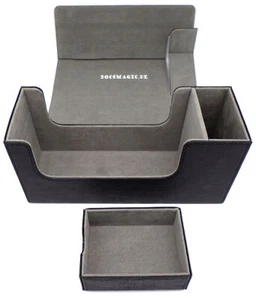 Bandeja magnética premium Docsmagic.de caja larga negra pequeña - almacenamiento en mazo de cartas - Ka - Imagen 1 de 7