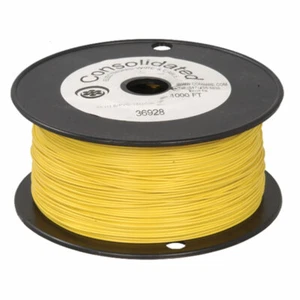 22 AWG Yellow Solid Tinned-Copper Hook-Up Wire 1000 Feet - Picture 1 of 1