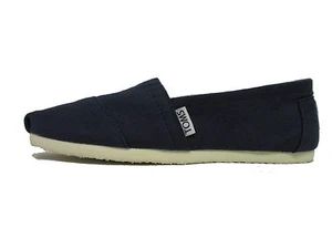 NEW TOMS CLASSICS NAVY CANVAS WOMEN ORIGINAL 001001B07 - Picture 1 of 5