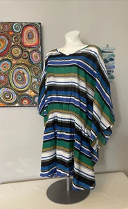 Next - Beach Kaftan - Multicoloured Stripe - New With Tags - Large - EU 44-46 - Picture 1 of 7