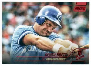 GEORGE BRETT Royals ~ 2022 Topps Stadium Club Red Foil ~ SPEDIZIONE GRATUITA - Foto 1 di 1