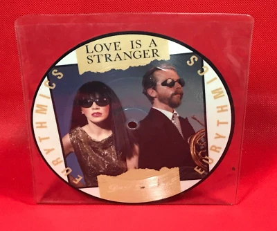 EURYTHMICS Love Is A Stranger 1982 UK 7" vinyl PICTURE DISC single 45 record - Image 1 of 2
