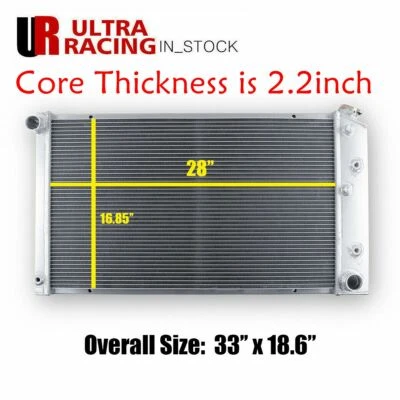 Radiador para 68-73 Chevy Chevelle 68-77 Chevrolet El Camino 70-77 Monte Carlo Foto 1 de 4