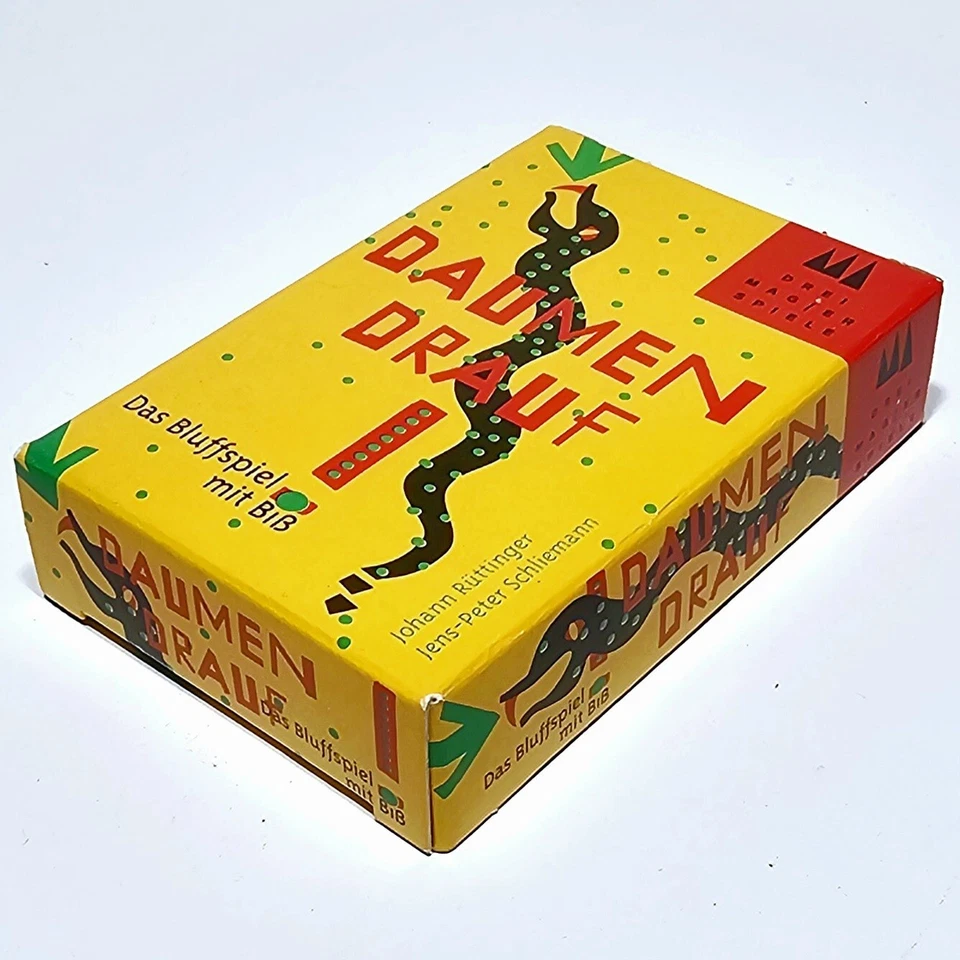 ©1996 Drei Magier Kartenspiel DAUMEN DRAUF Neu Bluffen Taktik Stichspiel Stechen - Bild 1 von 2