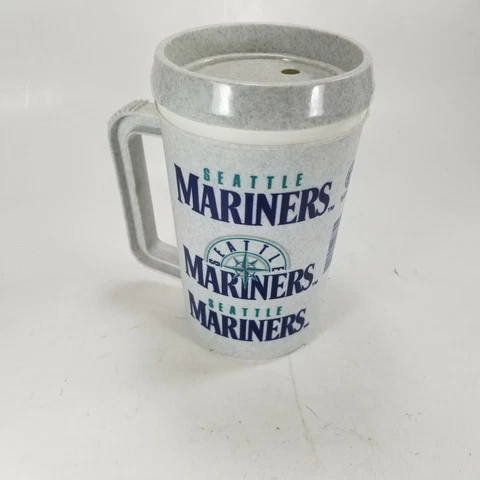 Seattle Mariners Travel Coffee Mug 22 oz MLB Baseball Vintage 1997 Super Thermos Cover