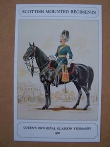 Uniforme militar postal impresa regimientos montados escoceses - Imagen 1 de 1