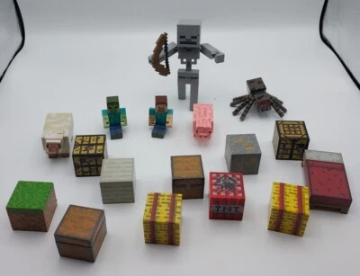Minecraft Juguete Lote de 17 Piezas Figuras de Acción Accesorios Foto 1 de 4
