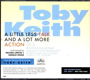 Toby Keith - A Little Less Talks And A Lot More Action - PROMO CD Single - Picture 1 of 1