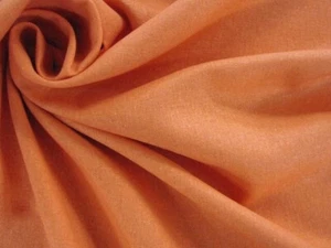 LEINEN BAUMWOLLE Stoff leicht weich elegant Kleider Hosen ORANGE EUR6,99/m SALE% - Bild 1 von 1