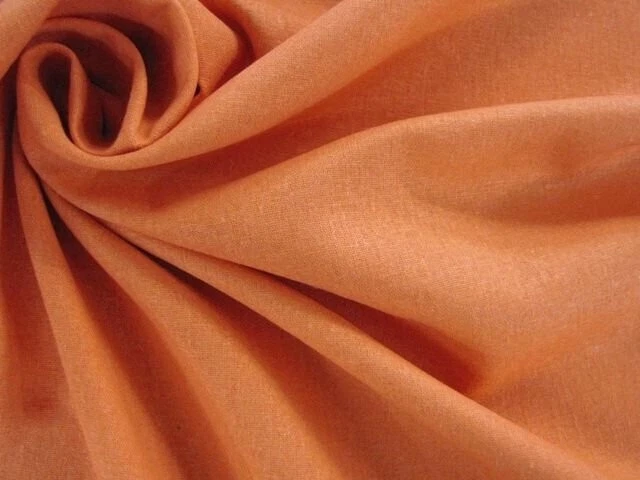 LEINEN BAUMWOLLE Stoff leicht weich elegant Kleider Hosen ORANGE EUR6,99/m SALE% - Bild 1 von 1