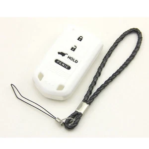 White Silicone Case Cover For Acura MDX ZDX M3N5WY8145 TL Remote Smart Key ACR4W - Picture 1 of 3