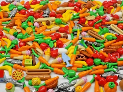 LEGO 50 шт. минифигурки друзья пищевые аксессуары лот {ВЫМЫТО} - Изображение 1 из 4