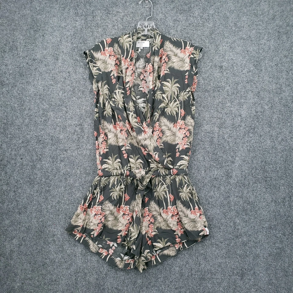 Женская чайная ложка комбинезон 2XS XXS зеленый тропический игровой костюм с V-образным вырезом без рукавов богемное - Изображение 1 из 4