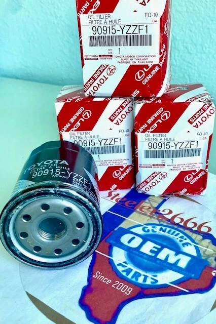 Toyota подлинный OEM масляный фильтр 90915-YZZF1 набор из 3 w прокладки - Изображение 1 из 2