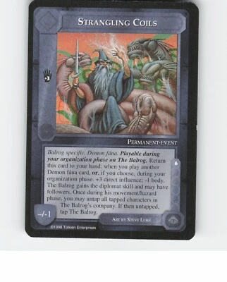 Strangling Coils - MECCG - The Balrog - Uncommon - Image 1 of 2