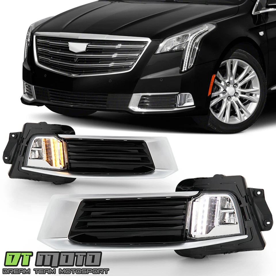 [Interruptor trasero] LED DRL con intermitente/luces antiniebla parachoques para Cadillac XTS 2018-2019 Foto 1 de 4