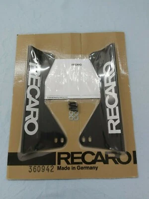 RECARO SEATS SIDE MOUNTS / BRACKETS f. PROFI SPG / SPA SEATS, BLACK STEEL 360942 - Image 1 of 4