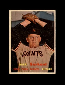 1957 Topps Baseball #310 Max Surkont (Giants) EX+ - Picture 1 of 2
