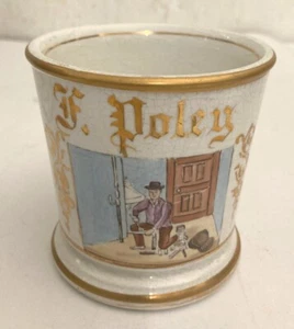 Antique Occupational Shaving Mug Pipe Fitter - Picture 1 of 6