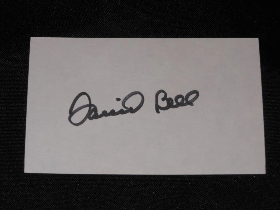 Autógrafo firmado por David Bell de los Cardenales de San Luis auténtico tarjeta índice 3x5 E13 Foto 1 de 1