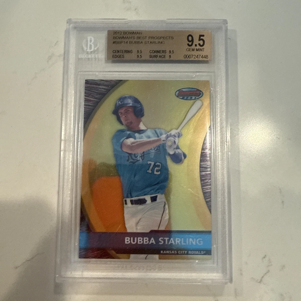 2012 Bowman’s Best Prospects Bubba Starling BGS 9.5 Gem Mint RC - Image 1 of 1