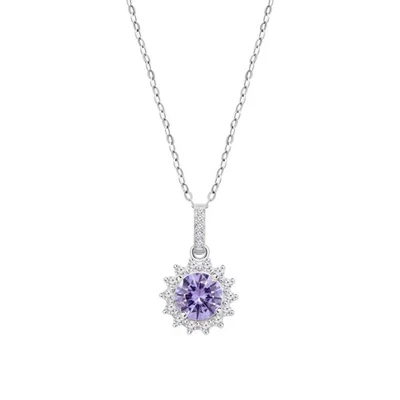 Collana Donna Lotus Silver LP3791-1/2 In Argento Con Cristallo Glicine E Zirconi - Immagine 1 di 3