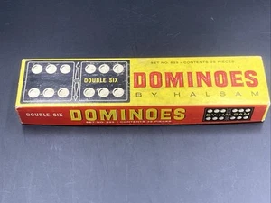 Dominó Vintage de Halsam - Juego Completo Doble Seis Nº 623 - 28 piezas - Imagen 1 de 6