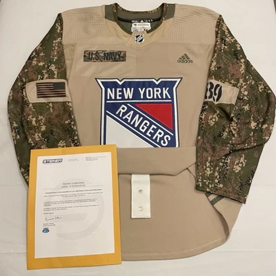 Warm-up Issued Pavel Buchnevich New York Rangers Military 2018-19 NHL Jersey 56 - Image 1 of 4