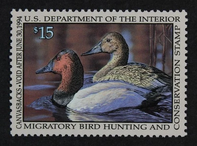 CKStamps: US Federal Duck Stamps Collection Scott#RW60 $15 Mint NH OG - Image 1 of 2