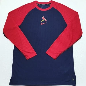 Nike Dri-Fit St. Louis Cardinals MLB Game Raglan Long Sleeve Shirt Men's XL - Picture 1 of 8