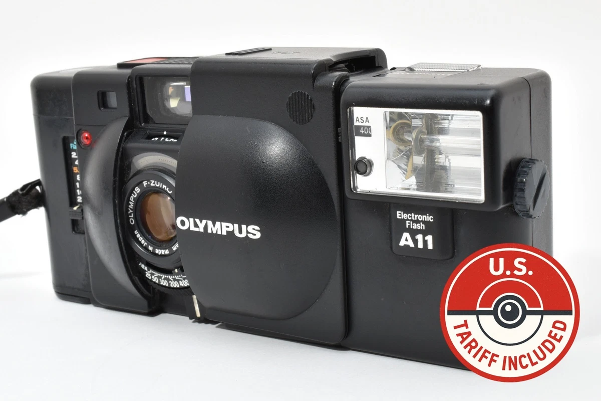 極美品☆ オリンパス OLYMPUS XA4 A11フラッシュ付き 8062 オリンパス OLYMPUS XA2 フラッシュA11付属